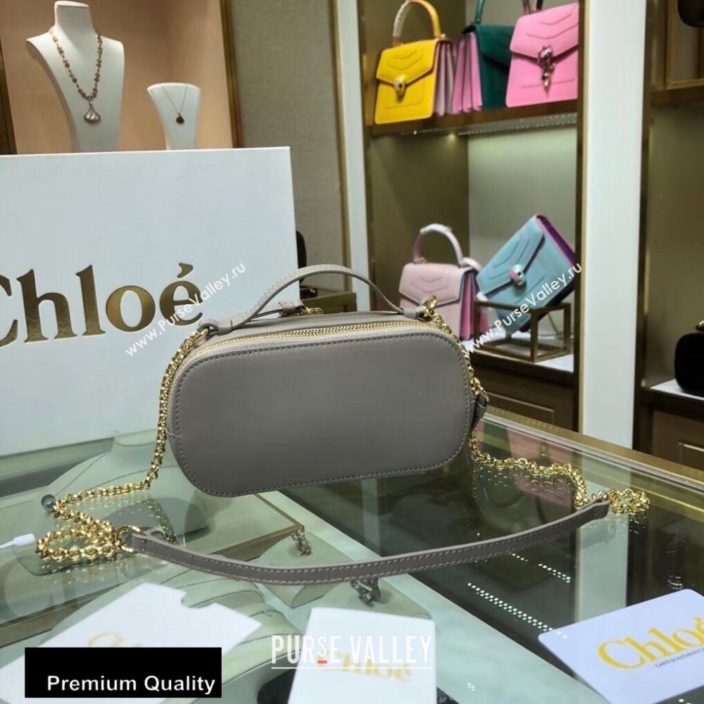 Chloe C Mini Vanity Bag in Calfskin Gray (yaoyao-20090721)