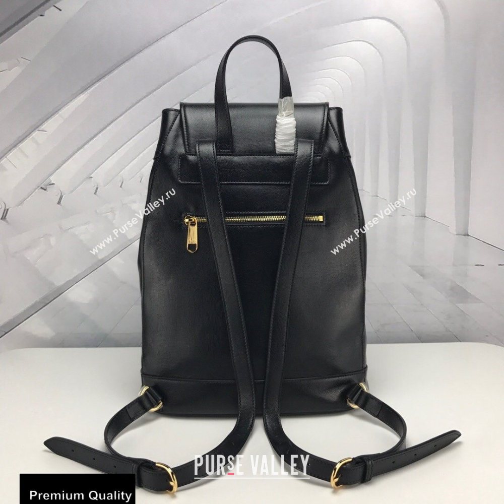 Gucci 1955 Horsebit Backpack Bag 620849 Leather Black 2020 (delihang-20090901)