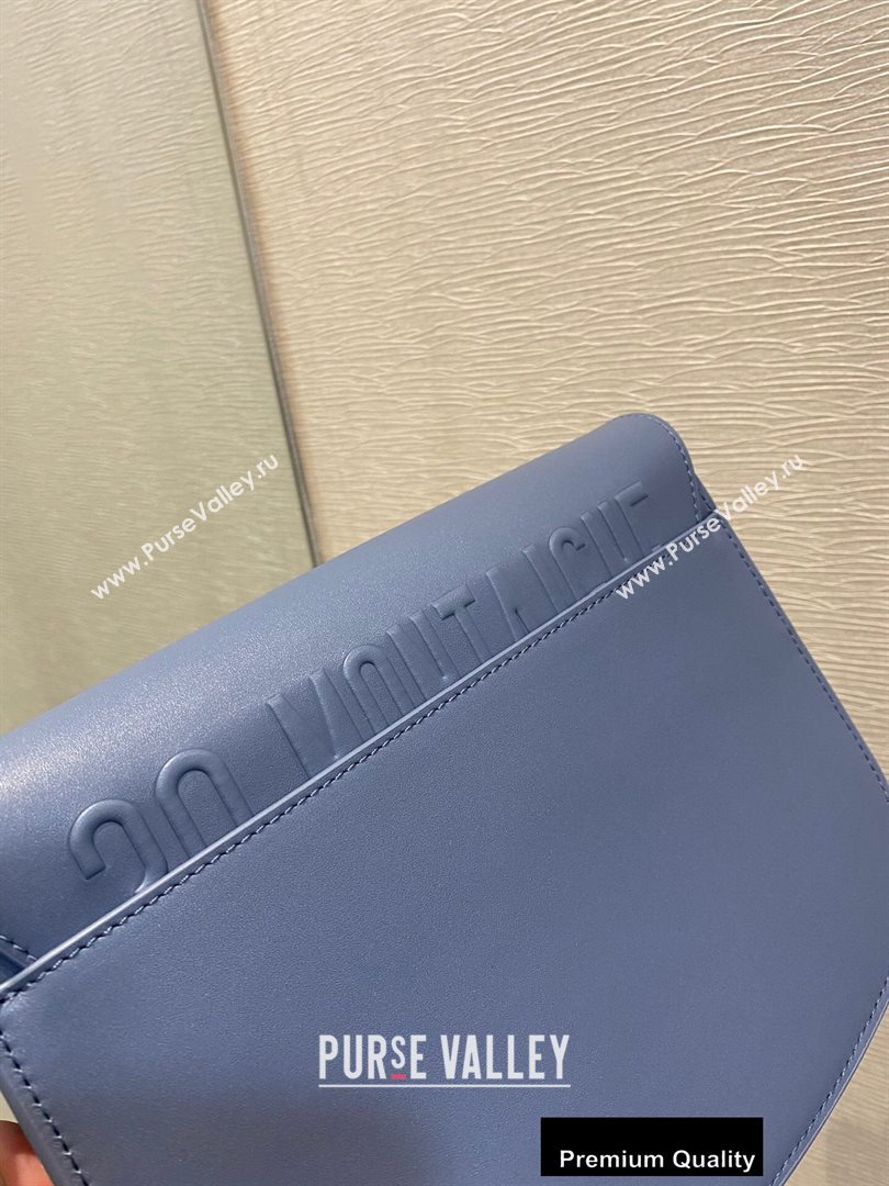 Dior Medium Bobby Bag Bag in Box Calfskin Denim Blue 2020 (vivi-20090905)
