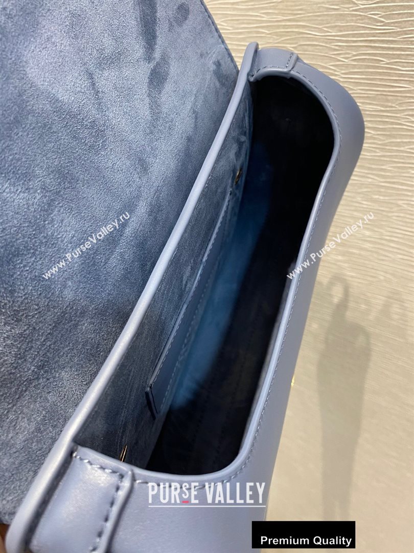 Dior Medium Bobby Bag Bag in Box Calfskin Denim Blue 2020 (vivi-20090905)