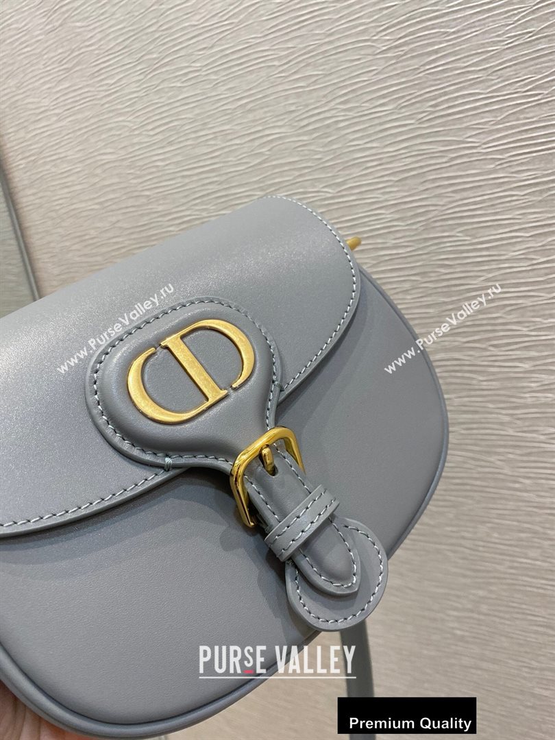 Dior Small Bobby Bag Bag in Box Calfskin Gray 2020 (vivi-20090903)
