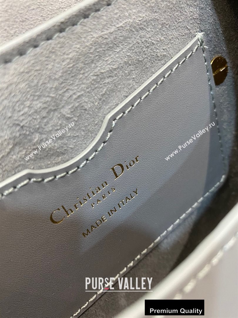 Dior Small Bobby Bag Bag in Box Calfskin Gray 2020 (vivi-20090903)