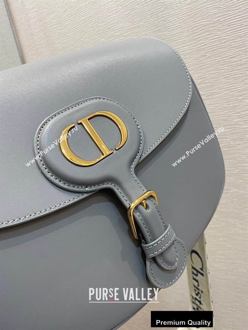 Dior Large Bobby Bag Bag in Box Calfskin Gray 2020 (vivi-20090901)