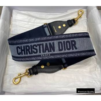 Christian Dior Embroidery Shoulder Strap Light Blue (vivi-20090926)