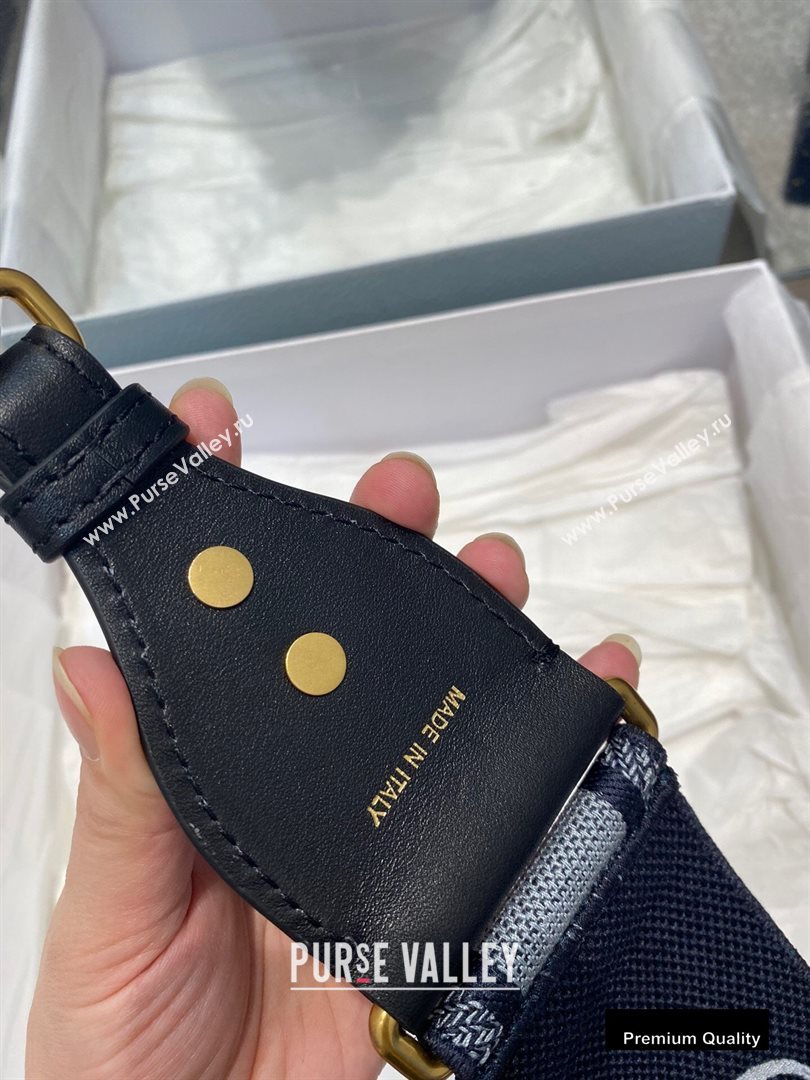 Christian Dior Embroidery Shoulder Strap Light Blue (vivi-20090926)