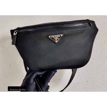 Prada Re-Nylon and Saffiano Leather Belt Bag 2VL033 Black 2020 (ziyin-20091125)