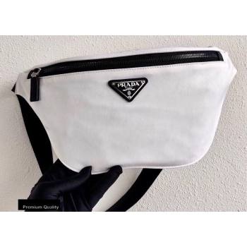 Prada Re-Nylon and Saffiano Leather Belt Bag 2VL033 White 2020 (ziyin-20091126)