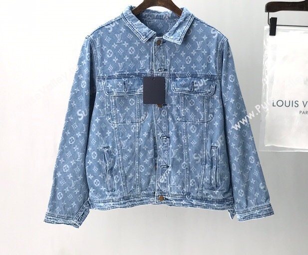 Louis Vuitton x Supreme Monogram Denim Jacket 2020 (fangfang-20091430)