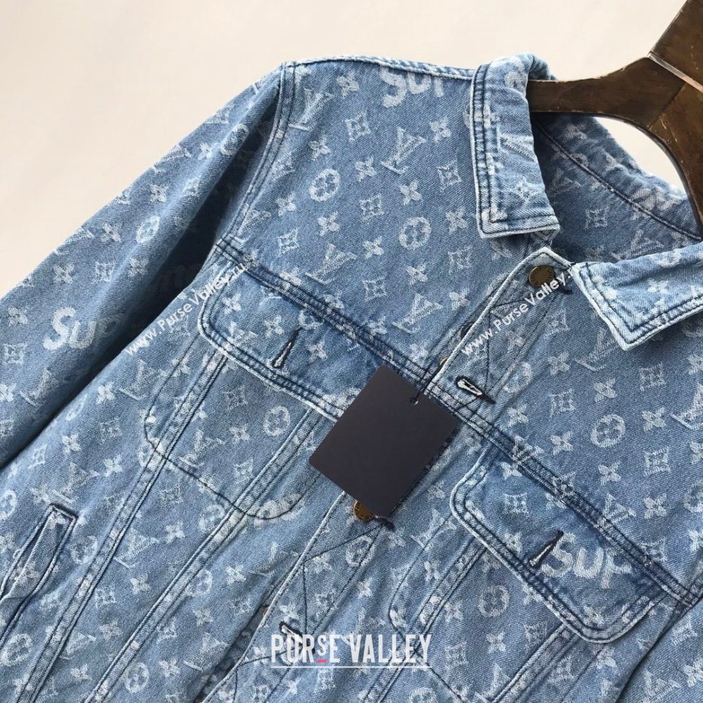 Louis Vuitton x Supreme Monogram Denim Jacket 2020 (fangfang-20091430)