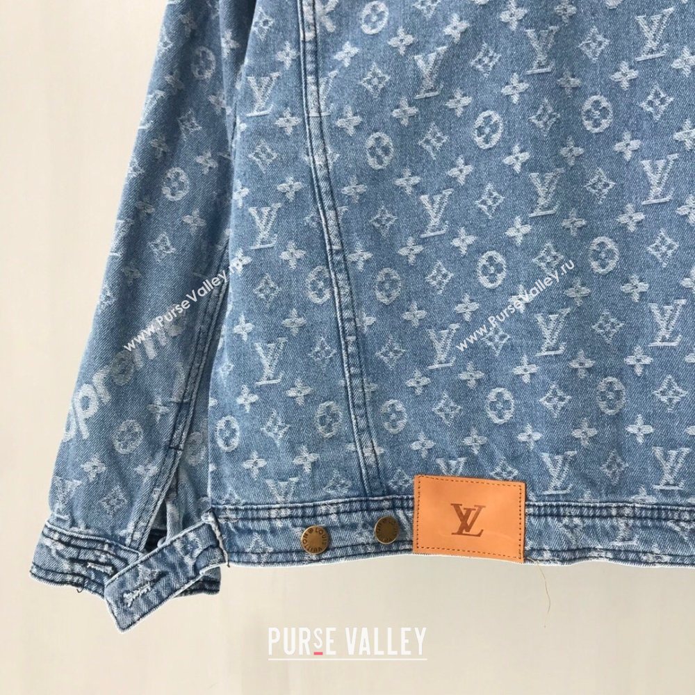 Louis Vuitton x Supreme Monogram Denim Jacket 2020 (fangfang-20091430)