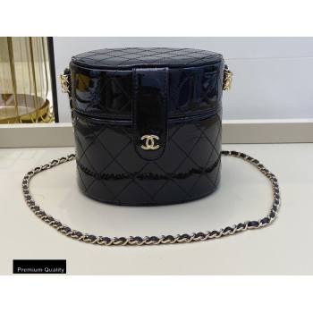 Chanel Metallic Lambskin Clutch with Chain Vanity Case Bag AP1616 Black 2020 (smjd-20091801)