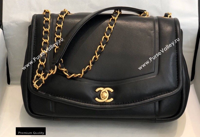 Chanel Lambskin Nude Flap Bag AS1178 Black 2020 (smjd-200918222)