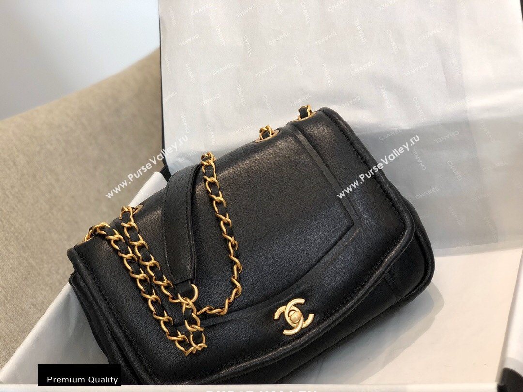 Chanel Lambskin Nude Flap Bag AS1178 Black 2020 (smjd-200918222)