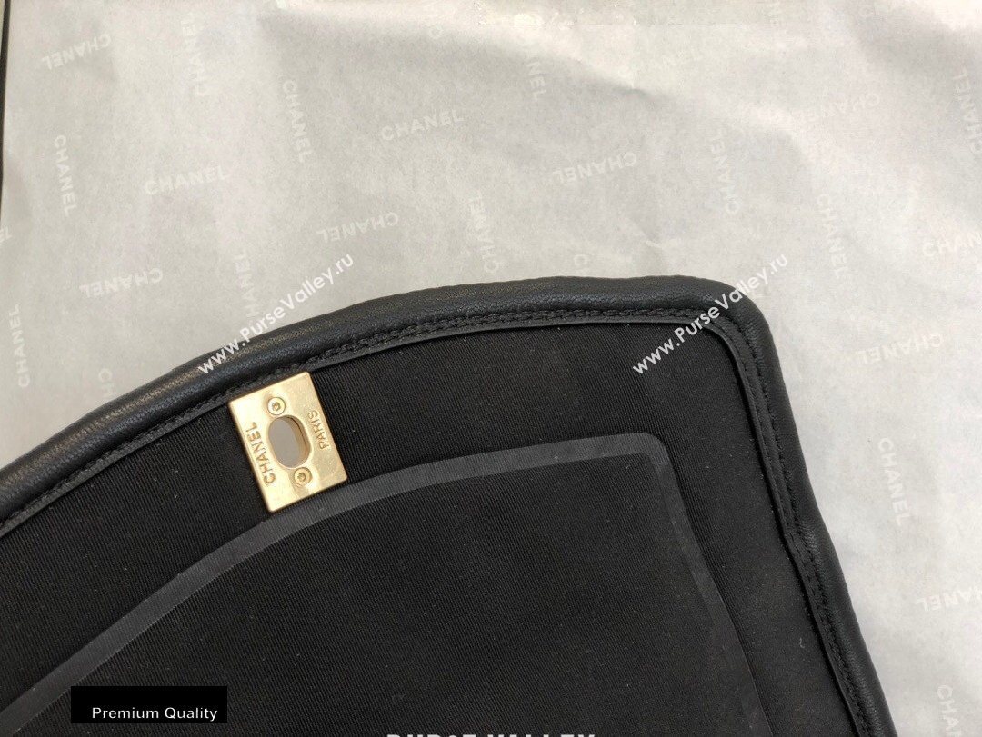 Chanel Lambskin Nude Flap Bag AS1178 Black 2020 (smjd-200918222)