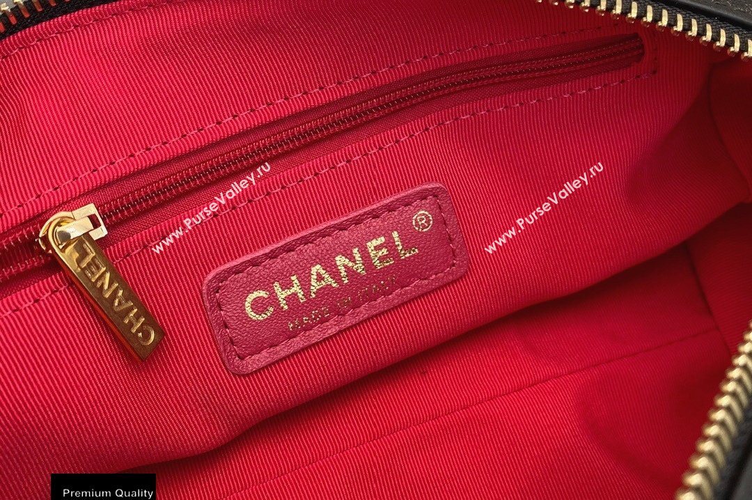 Chanel Shiny Lambskin Small Bowling Bag AS1899 Black 2020 (smjd-20091728)