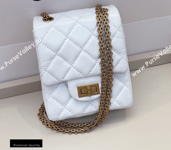 Chanel Calfskin 2.55 Reissue Phone Bag AS1326 White 2020 (smjd-20091831)