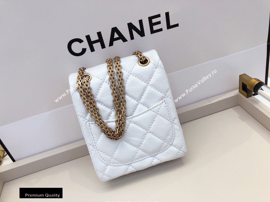 Chanel Calfskin 2.55 Reissue Phone Bag AS1326 White 2020 (smjd-20091831)