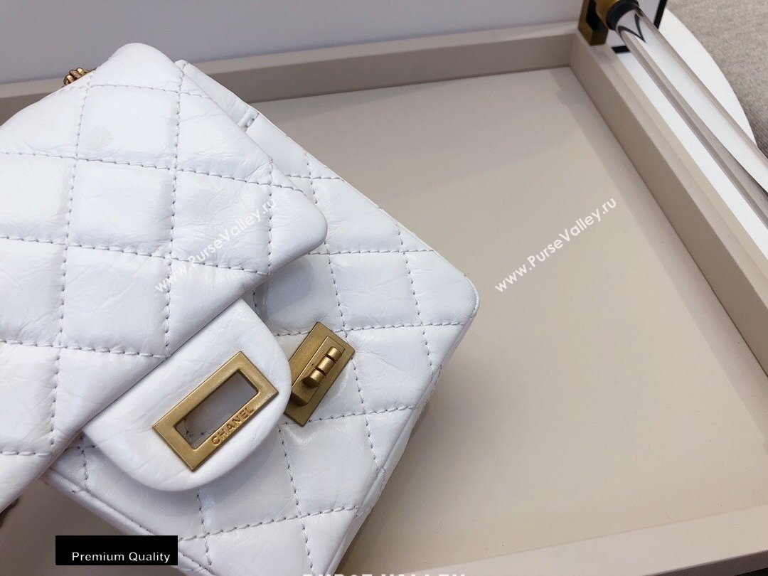 Chanel Calfskin 2.55 Reissue Phone Bag AS1326 White 2020 (smjd-20091831)