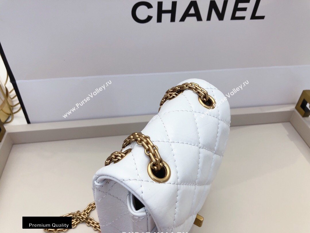 Chanel Calfskin 2.55 Reissue Phone Bag AS1326 White 2020 (smjd-20091831)