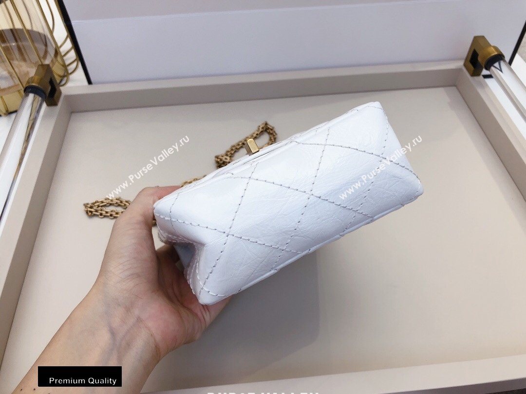 Chanel Calfskin 2.55 Reissue Phone Bag AS1326 White 2020 (smjd-20091831)