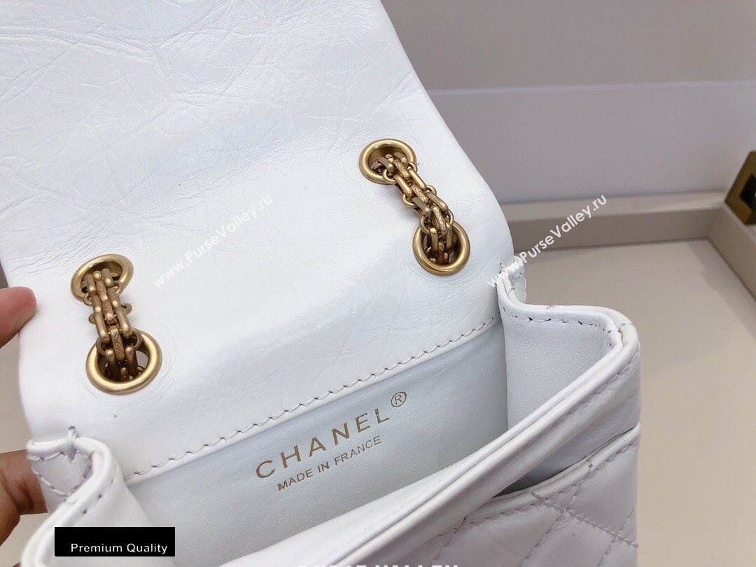 Chanel Calfskin 2.55 Reissue Phone Bag AS1326 White 2020 (smjd-20091831)