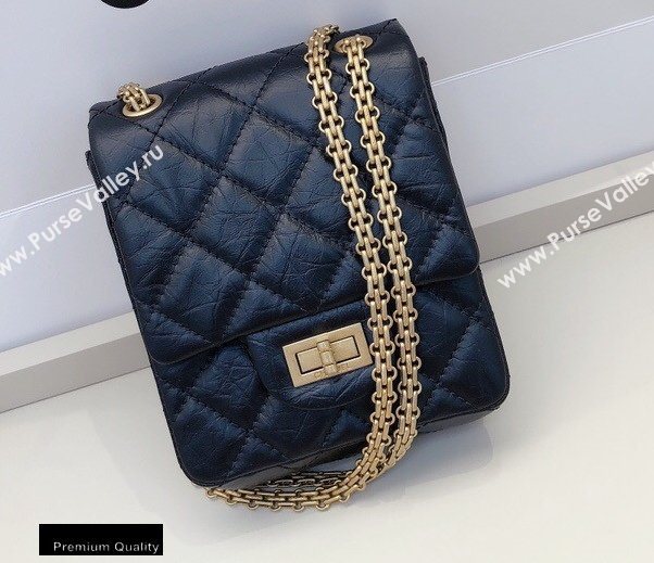 Chanel Calfskin 2.55 Reissue Phone Bag AS1326 Black 2020 (smjd-20091830)