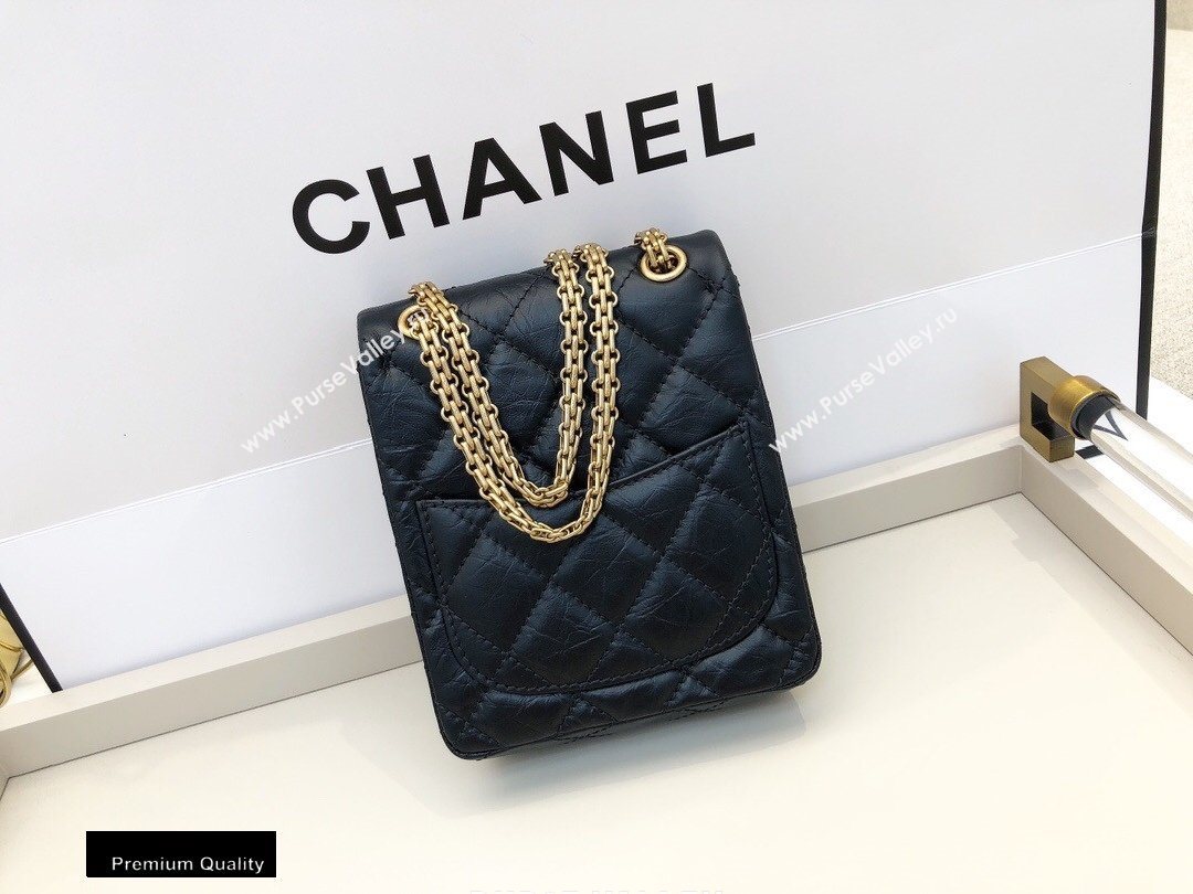 Chanel Calfskin 2.55 Reissue Phone Bag AS1326 Black 2020 (smjd-20091830)