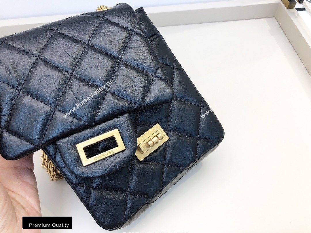 Chanel Calfskin 2.55 Reissue Phone Bag AS1326 Black 2020 (smjd-20091830)