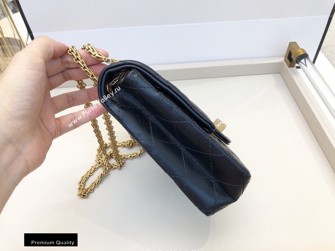 Chanel Calfskin 2.55 Reissue Phone Bag AS1326 Black 2020 (smjd-20091830)