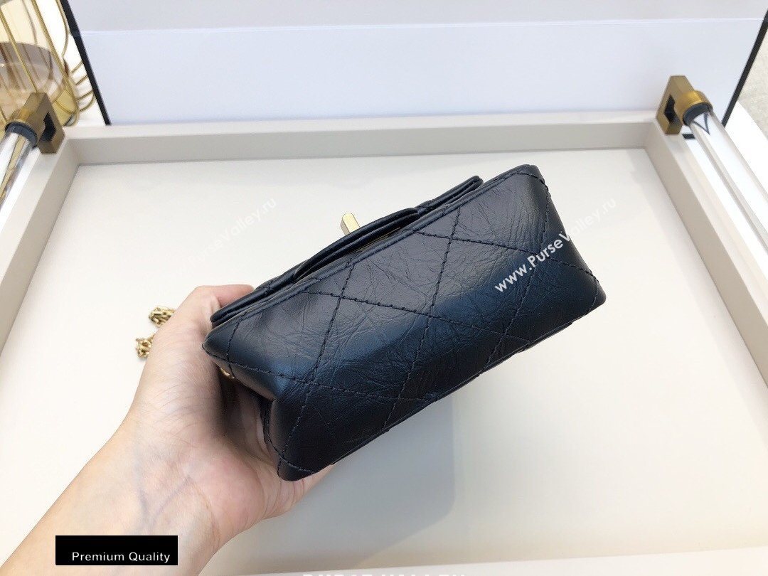 Chanel Calfskin 2.55 Reissue Phone Bag AS1326 Black 2020 (smjd-20091830)