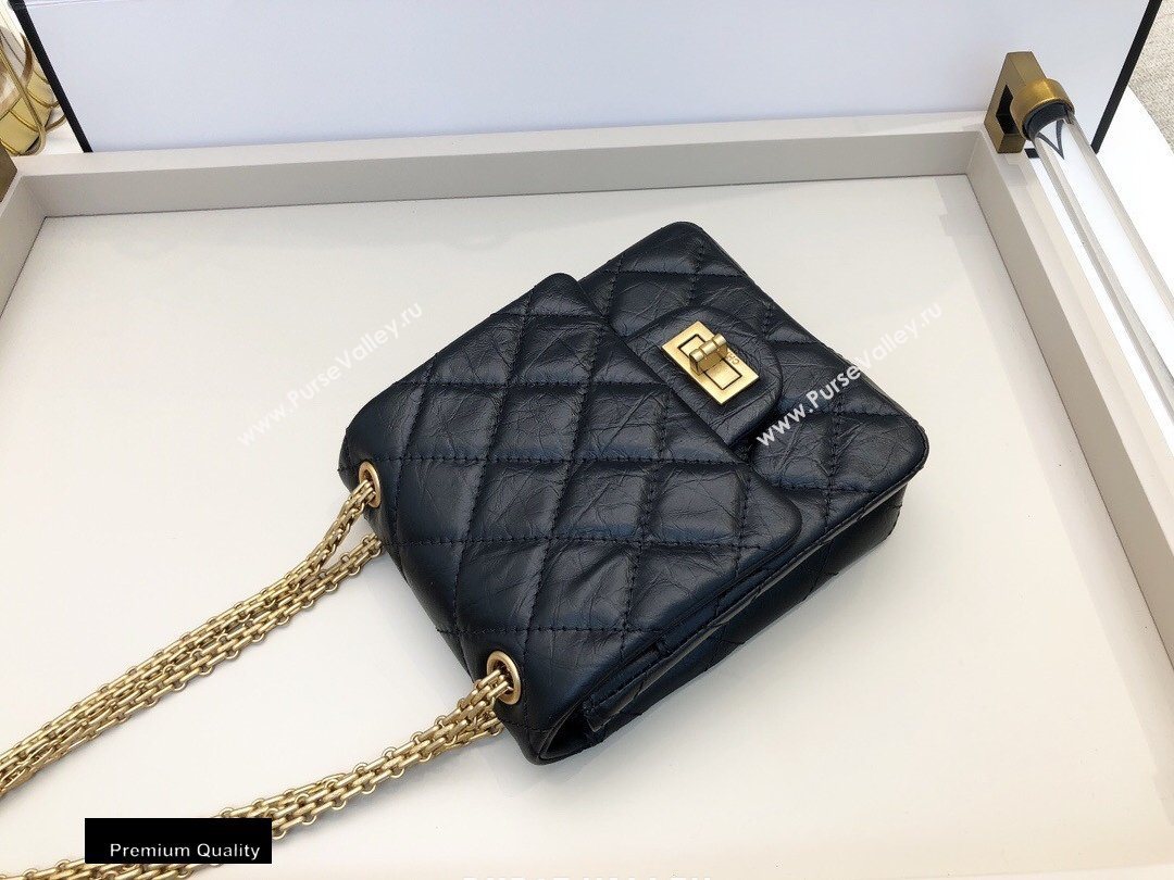 Chanel Calfskin 2.55 Reissue Phone Bag AS1326 Black 2020 (smjd-20091830)