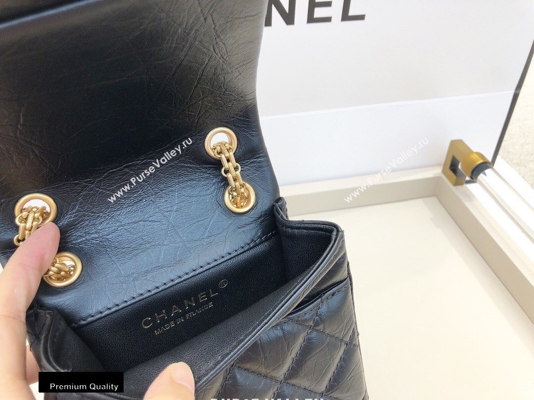 Chanel Calfskin 2.55 Reissue Phone Bag AS1326 Black 2020 (smjd-20091830)