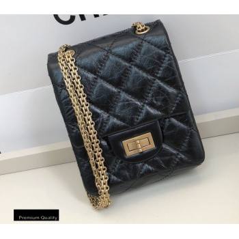 Chanel Original Calfskin 2.55 Reissue Phone Bag AS1326 Black 2020 (smjd-20091829)