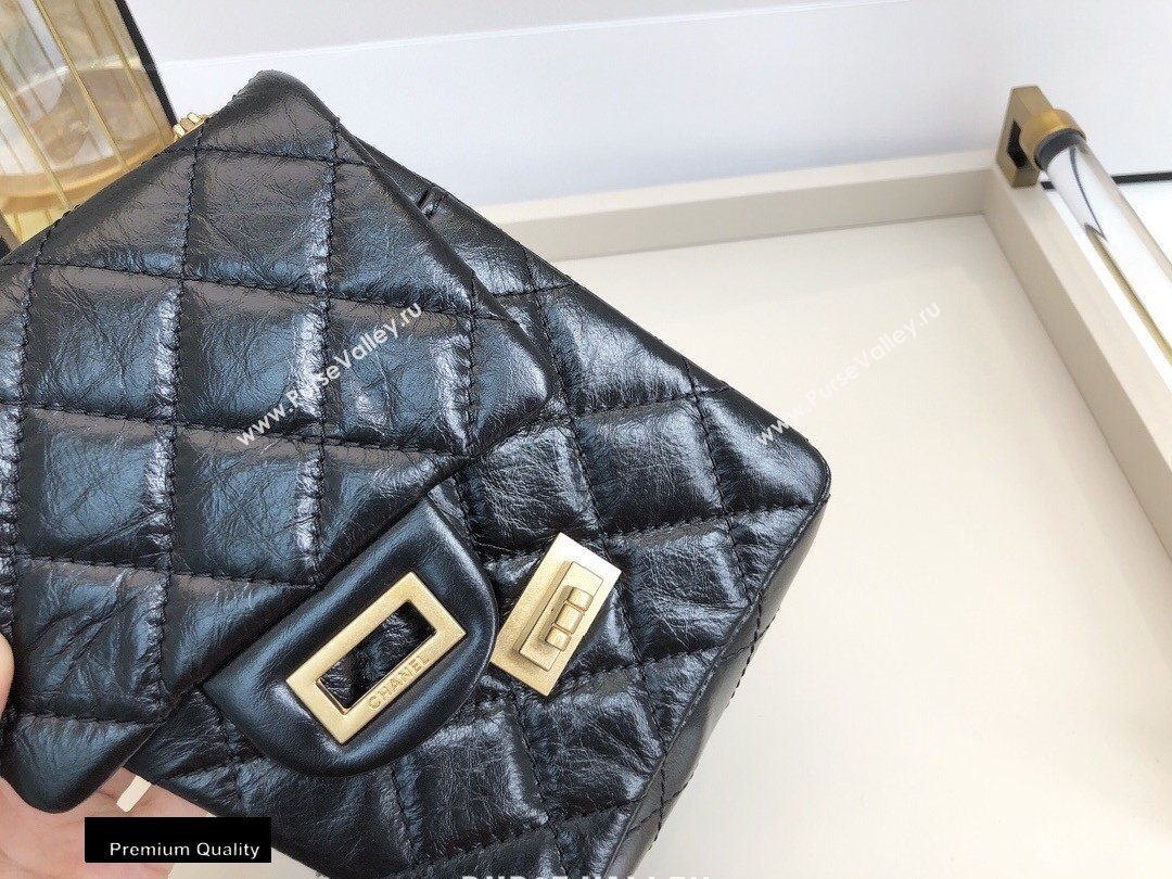 Chanel Original Calfskin 2.55 Reissue Phone Bag AS1326 Black 2020 (smjd-20091829)
