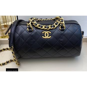Chanel Grained Calfskin Bowling Bag AS1897 Black 2020 (smjd-20091727)