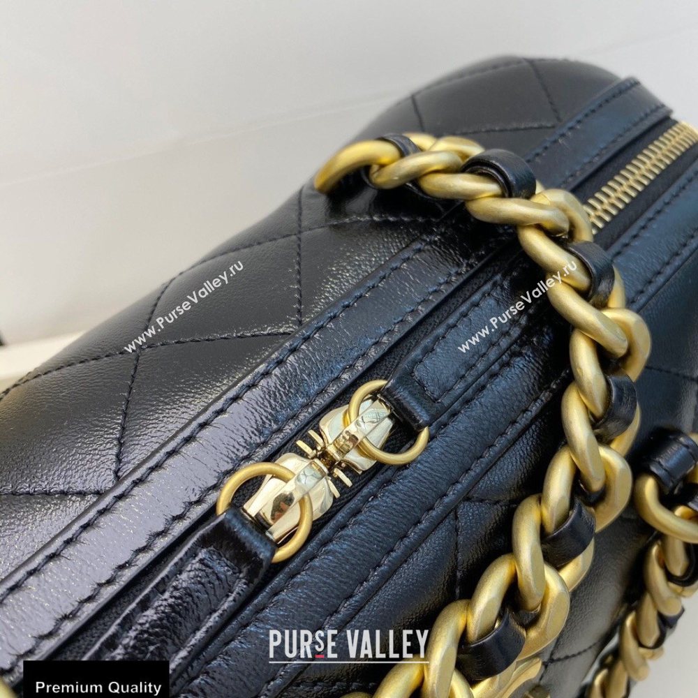 Chanel Grained Calfskin Bowling Bag AS1897 Black 2020 (smjd-20091727)
