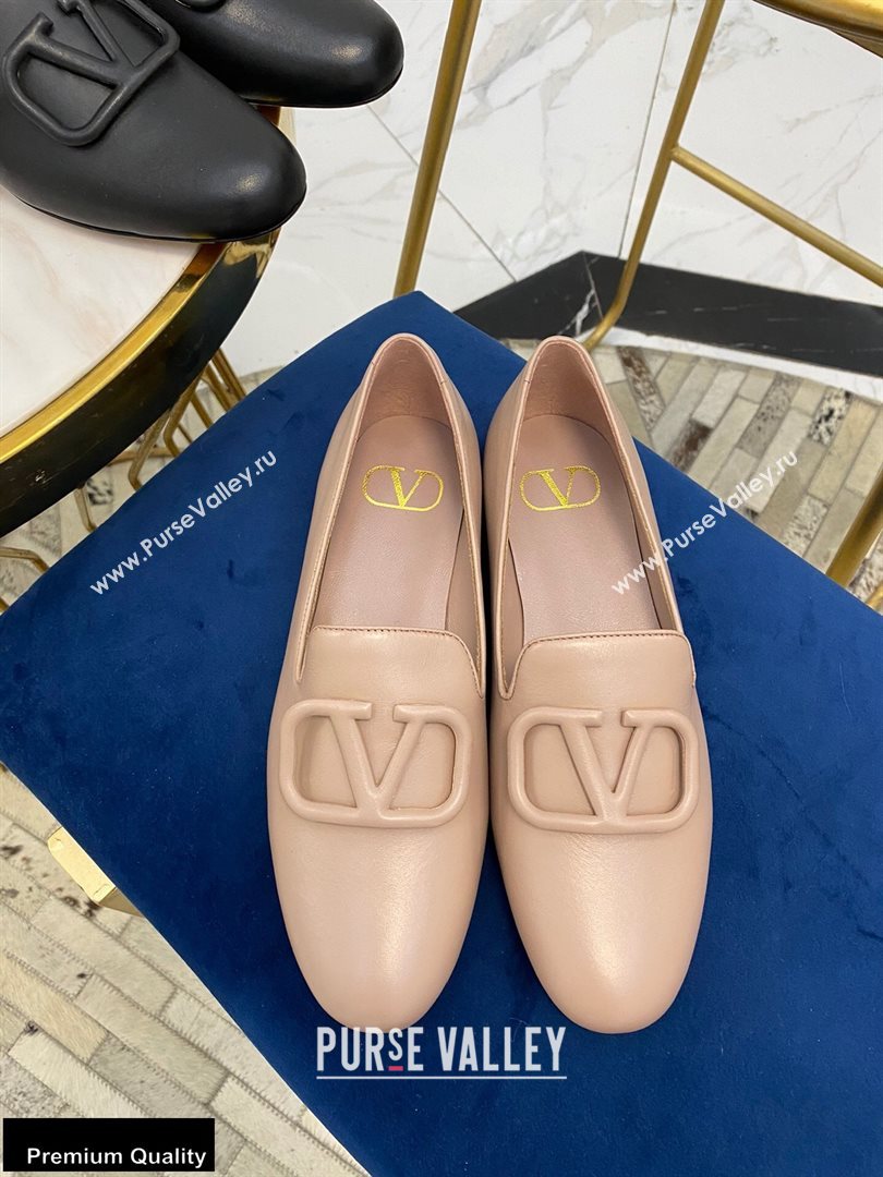 Valentino Vlogo Loafers Calfskin Nude 2020 (modeng-20092120)