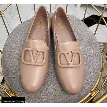 Valentino Vlogo Loafers Calfskin Nude 2020 (modeng-20092120)