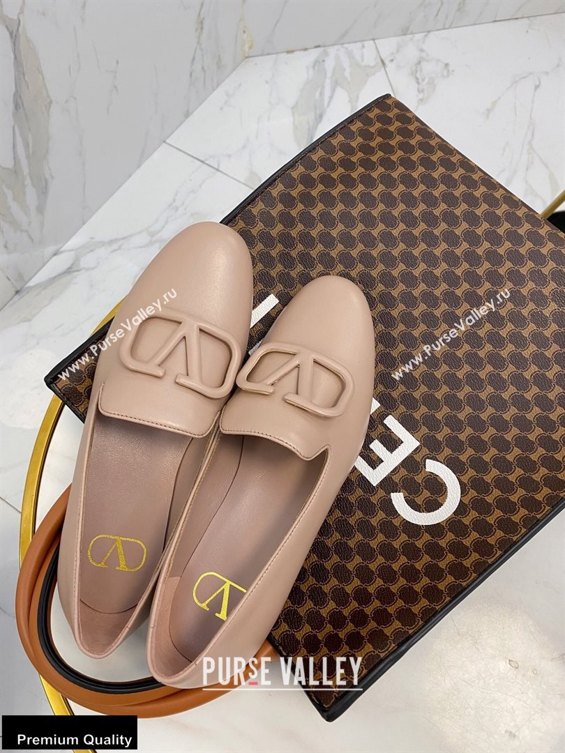 Valentino Vlogo Loafers Calfskin Nude 2020 (modeng-20092120)