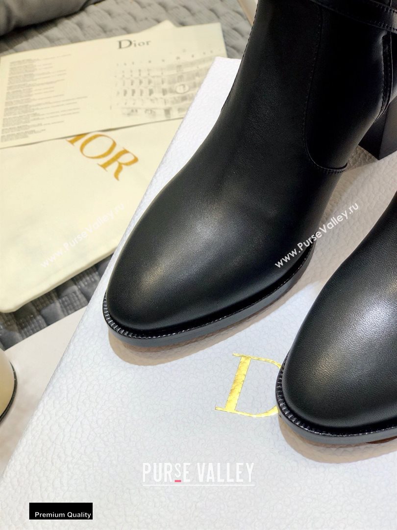 Dior Heel 7cm Calfskin Empreinte Ankle Boots Black 2020 (jincheng-20092902)