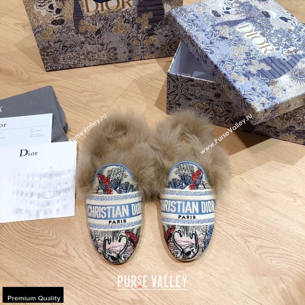 Dior Shearling Fur Slippers 01 2020 (modeng-20091901)