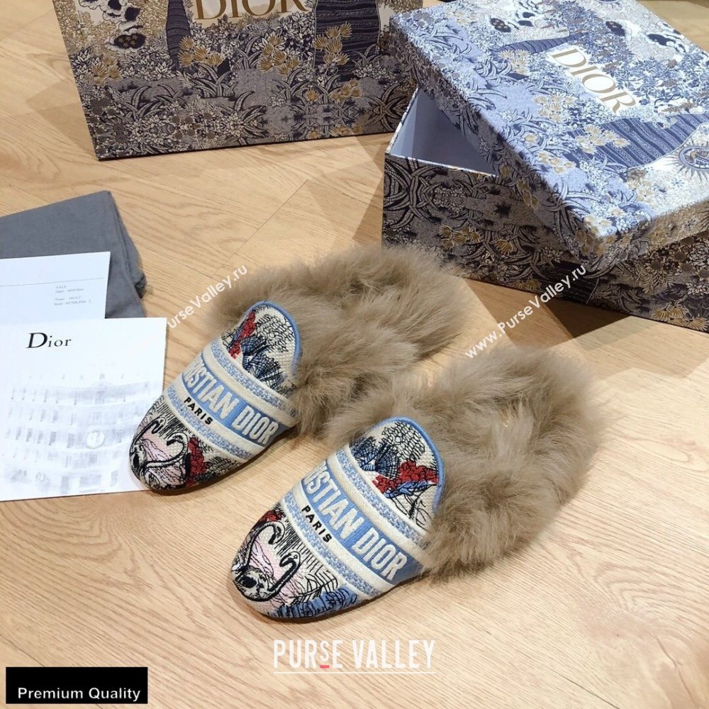 Dior Shearling Fur Slippers 01 2020 (modeng-20091901)