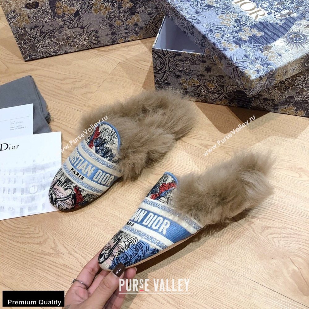 Dior Shearling Fur Slippers 01 2020 (modeng-20091901)