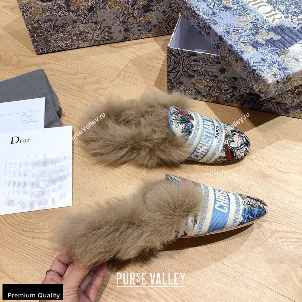 Dior Shearling Fur Slippers 01 2020 (modeng-20091901)