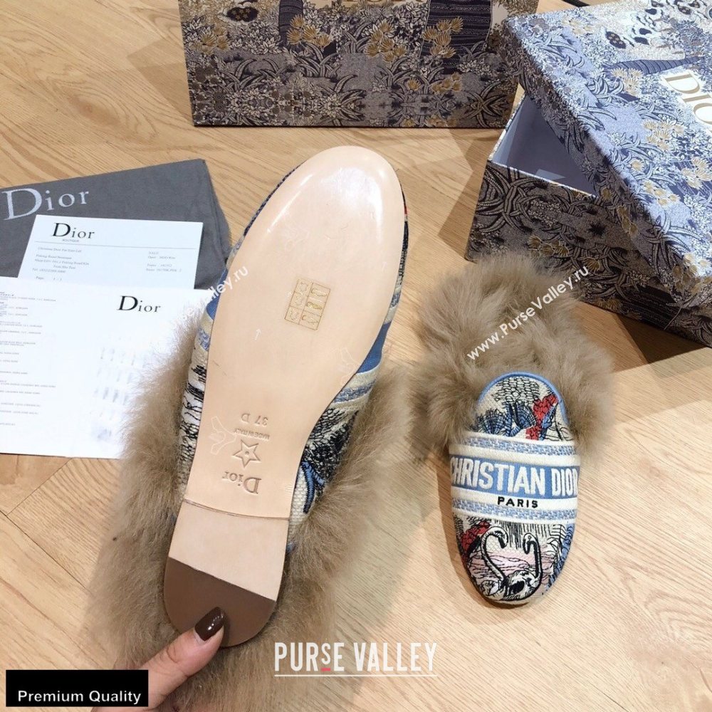 Dior Shearling Fur Slippers 01 2020 (modeng-20091901)