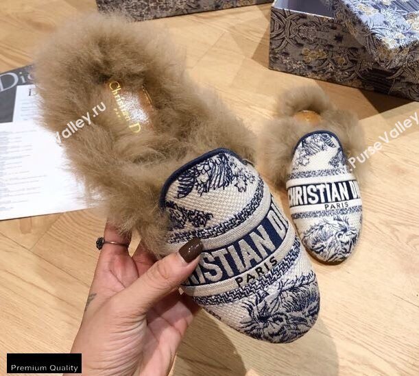 Dior Shearling Fur Slippers 02 2020 (modeng-20091902)