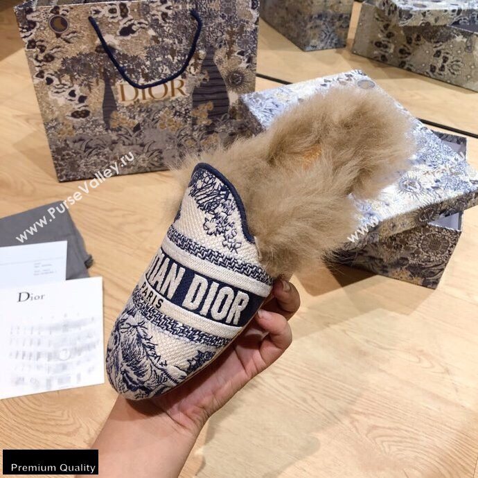 Dior Shearling Fur Slippers 02 2020 (modeng-20091902)