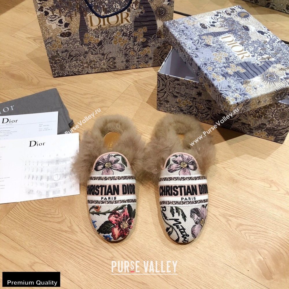 Dior Shearling Fur Slippers 03 2020 (modeng-20091903)