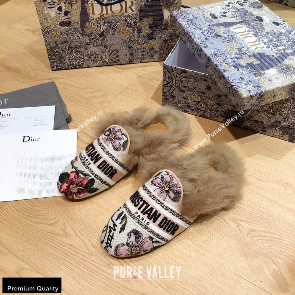 Dior Shearling Fur Slippers 03 2020 (modeng-20091903)