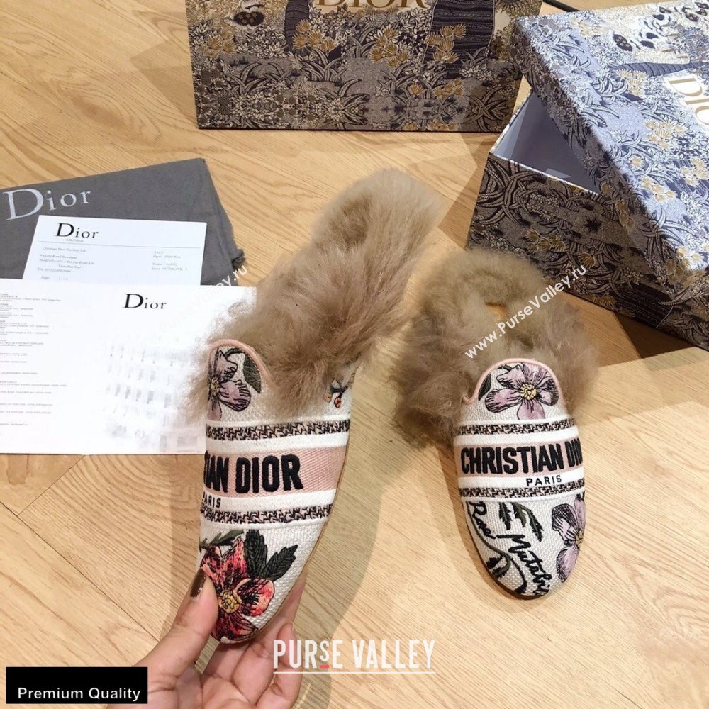 Dior Shearling Fur Slippers 03 2020 (modeng-20091903)